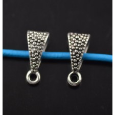 Metalen kraal 15x8x7mm gat ca. 9x4mm Oud zilverkleurig Metalen kraal 15x8x7mm gat ca. 9x4mm Oud zilverkleurig